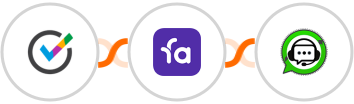OnceHub + Favro + WhatsGrow Integration